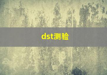 dst测验