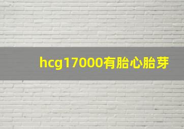 hcg17000有胎心胎芽