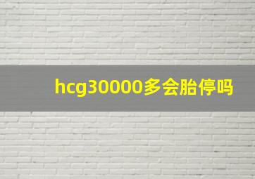 hcg30000多会胎停吗