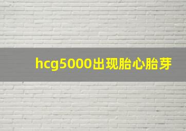 hcg5000出现胎心胎芽