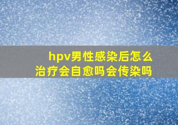 hpv男性感染后怎么治疗会自愈吗会传染吗