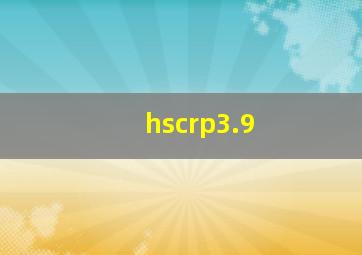 hscrp3.9