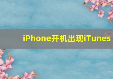 iPhone开机出现iTunes