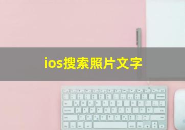 ios搜索照片文字