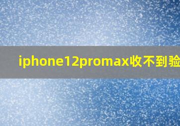 iphone12promax收不到验证码