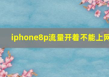 iphone8p流量开着不能上网