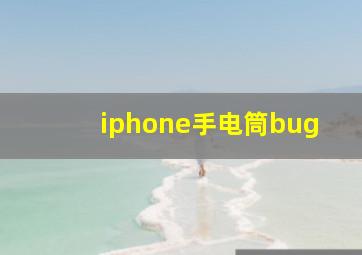 iphone手电筒bug