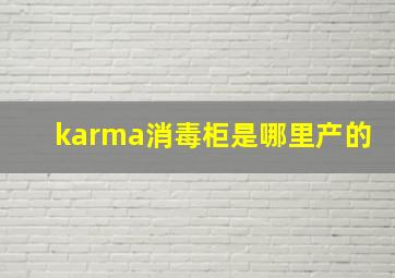 karma消毒柜是哪里产的