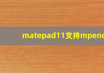 matepad11支持mpencil2