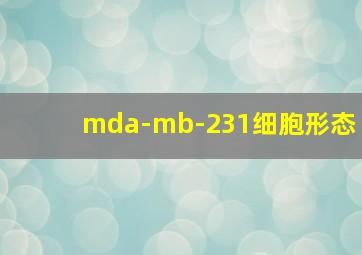 mda-mb-231细胞形态