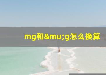 mg和μg怎么换算