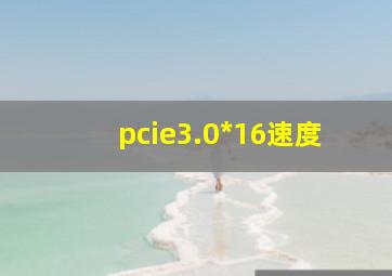 pcie3.0*16速度