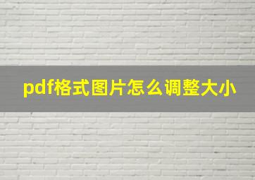 pdf格式图片怎么调整大小