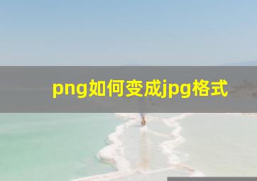 png如何变成jpg格式