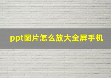 ppt图片怎么放大全屏手机