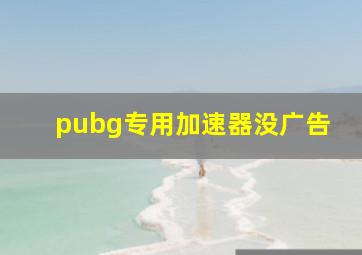 pubg专用加速器没广告