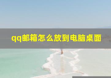 qq邮箱怎么放到电脑桌面