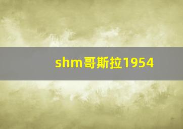 shm哥斯拉1954