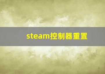 steam控制器重置