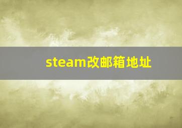 steam改邮箱地址