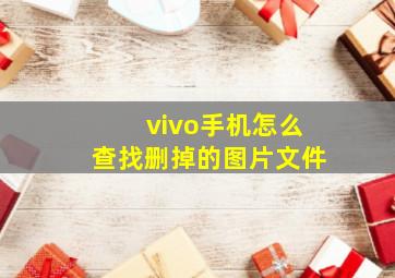 vivo手机怎么查找删掉的图片文件