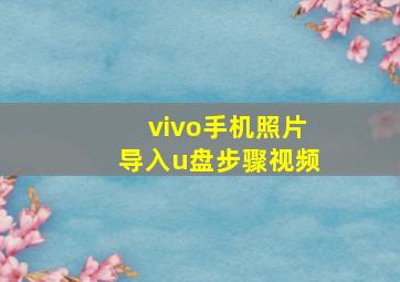 vivo手机照片导入u盘步骤视频