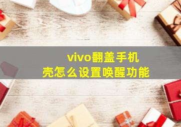 vivo翻盖手机壳怎么设置唤醒功能