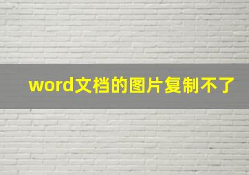 word文档的图片复制不了