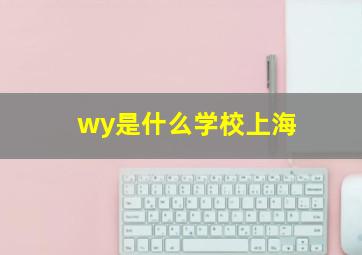 wy是什么学校上海