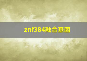 znf384融合基因