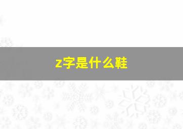 z字是什么鞋