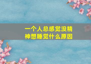 一个人总感觉没精神想睡觉什么原因