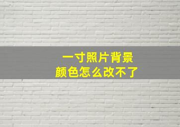 一寸照片背景颜色怎么改不了