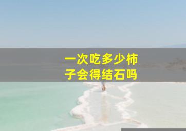 一次吃多少柿子会得结石吗