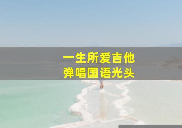 一生所爱吉他弹唱国语光头