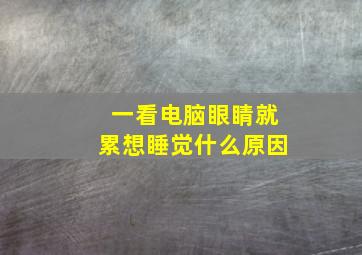 一看电脑眼睛就累想睡觉什么原因