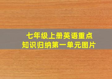 七年级上册英语重点知识归纳第一单元图片