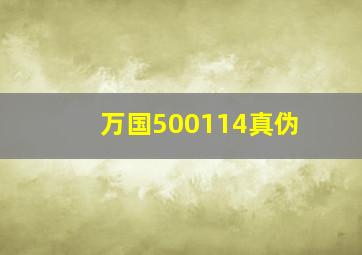 万国500114真伪