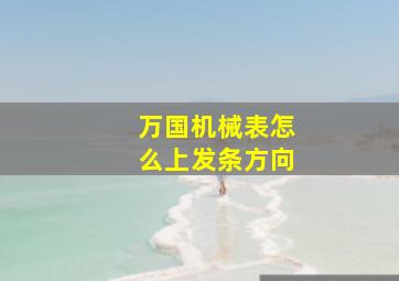 万国机械表怎么上发条方向