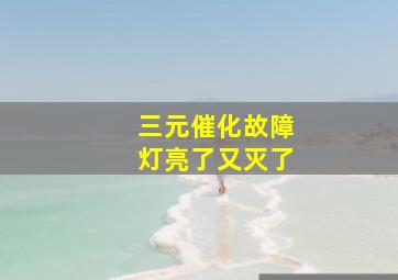 三元催化故障灯亮了又灭了