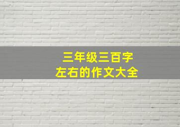 三年级三百字左右的作文大全