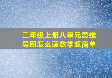 三年级上册八单元思维导图怎么画数学超简单