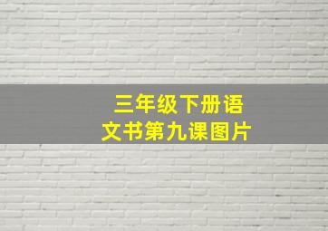 三年级下册语文书第九课图片