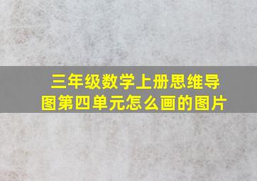 三年级数学上册思维导图第四单元怎么画的图片