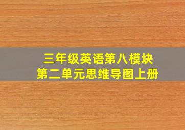 三年级英语第八模块第二单元思维导图上册