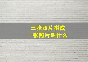 三张照片拼成一张照片叫什么