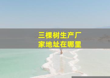 三棵树生产厂家地址在哪里