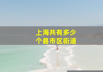 上海共有多少个县市区街道