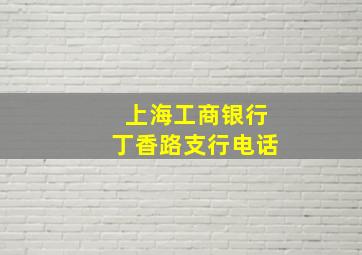 上海工商银行丁香路支行电话