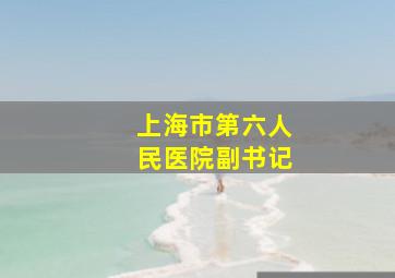 上海市第六人民医院副书记